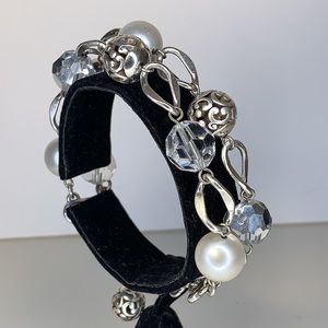 Brighton silver and pearl Bracelet
